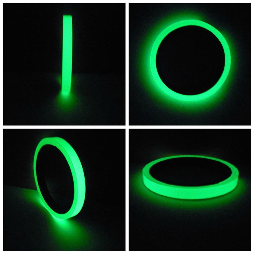 CHINK Hot Car reflective strip 5 Sizes Home Stage Decorations Luminous Tape Warning Stickers Self-adhesive Fashion Safety Sign Glow In The Dark moto safe Green Fluorescent