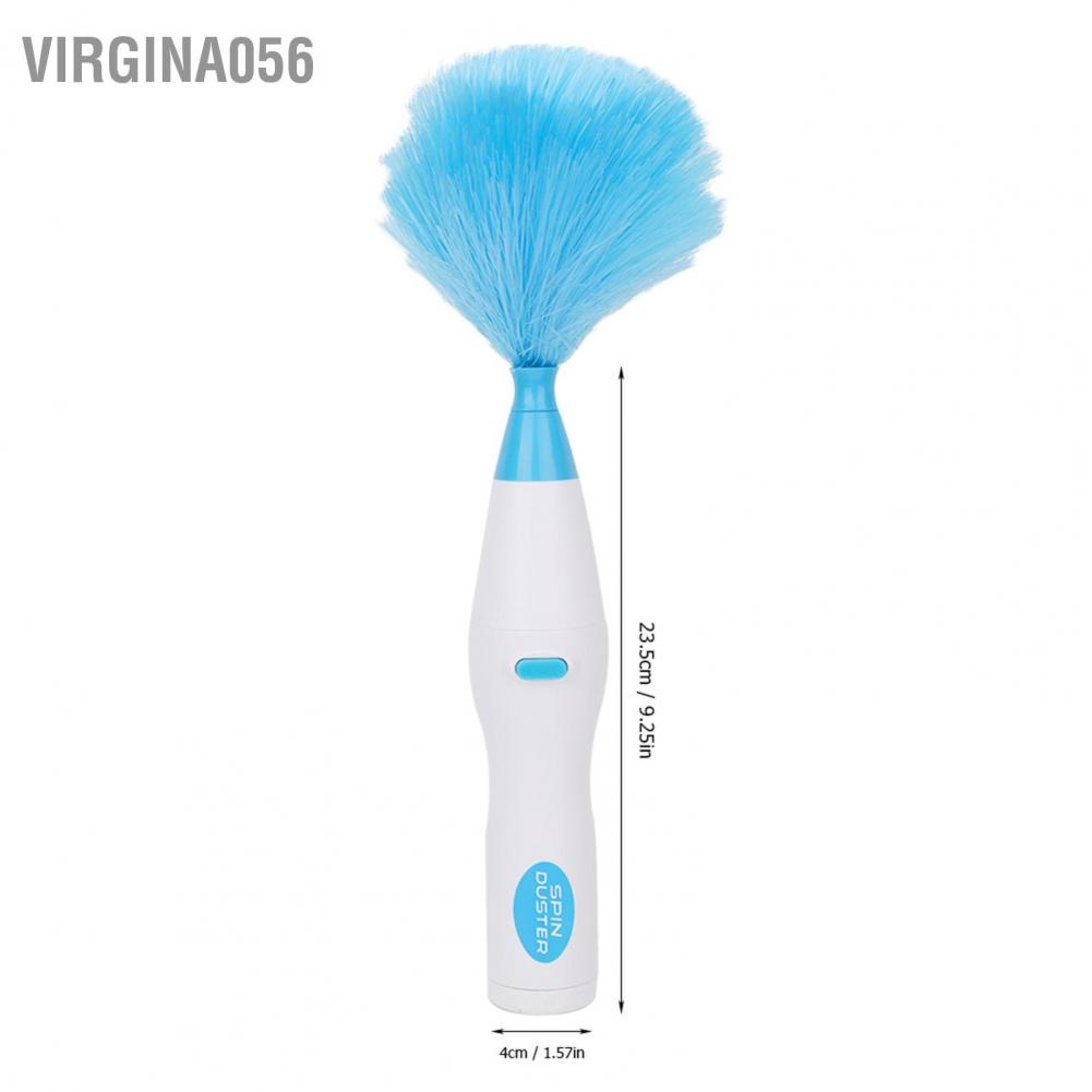 Virgina056 180° Bendable Electric Feather Duster Window Blinds Furniture Cleaning Tool