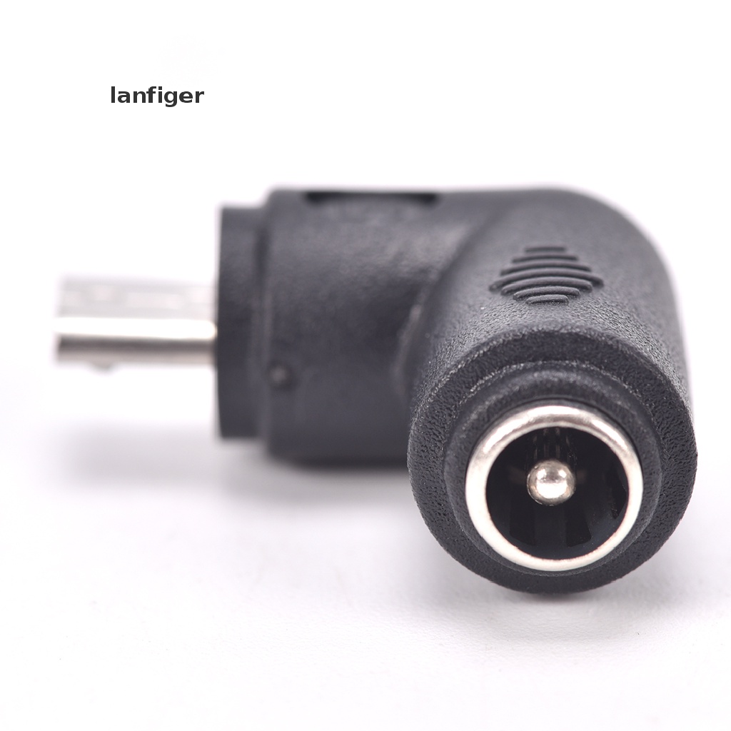 Set 2 Bộ Chuyển Đổi Nguồn Điện DC 5.5X2.1Mm Female Sang Micro USB 5 Pin Male Right