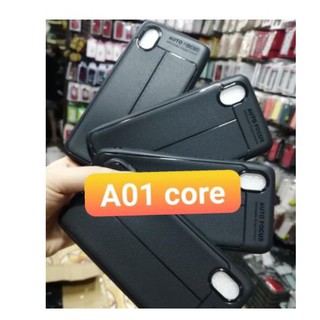 Ốp lưng Samsung Galaxy A01 Core dẻo giả da Auto Focus chống bám vân tay