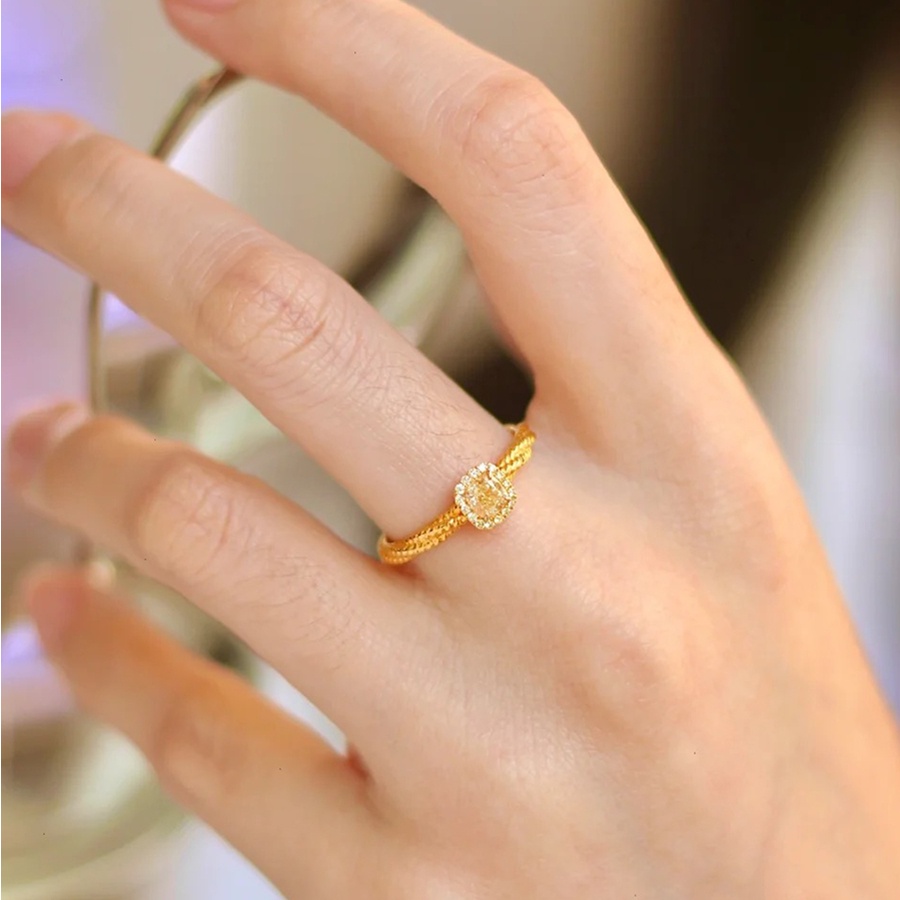 Nhẫn Bạc 925 Mặt Vuông Đính Đá Zircon Thanh Lịch Thời Trang Cho Nữ