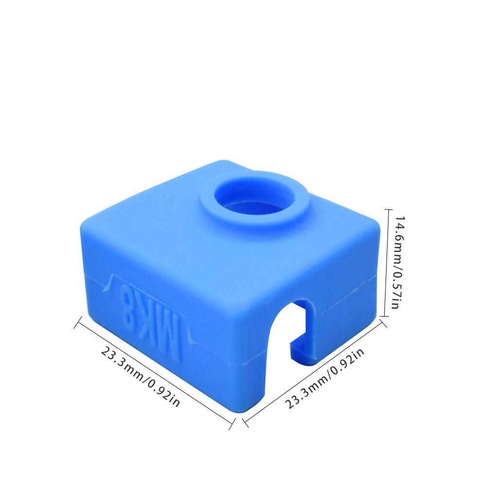 MC-Color Rondom 3D Printer Extruder Cover Heat Block Silicone Sleeve Heat Resistant Cover Replacement for CR10