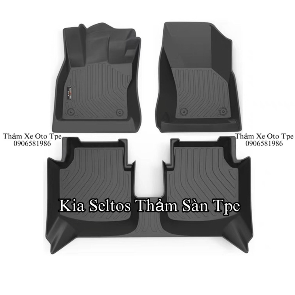 Kia Seltos Thảm Xe Oto/Chất Liệu Tpe/Thảm Sàn Xe Sang Trọng