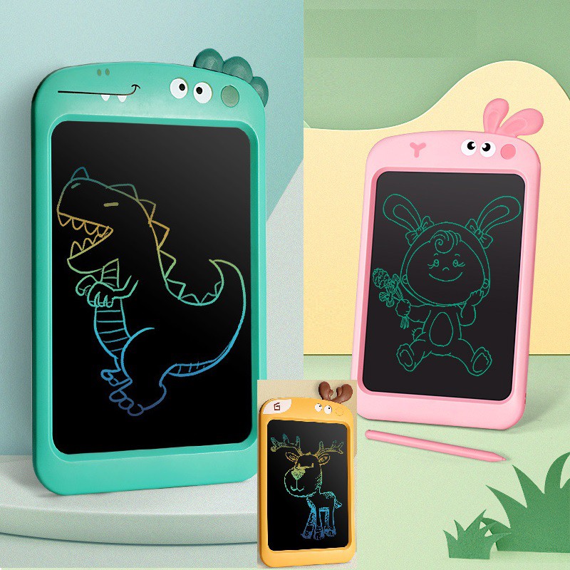 Bảng viết/vẽ điện tử thông minh tự xóa màn hình LCD 8.5&quot;/10.5&quot; cho bé  Writing Tablet Cute Rabbit Dinosaur Multicolor