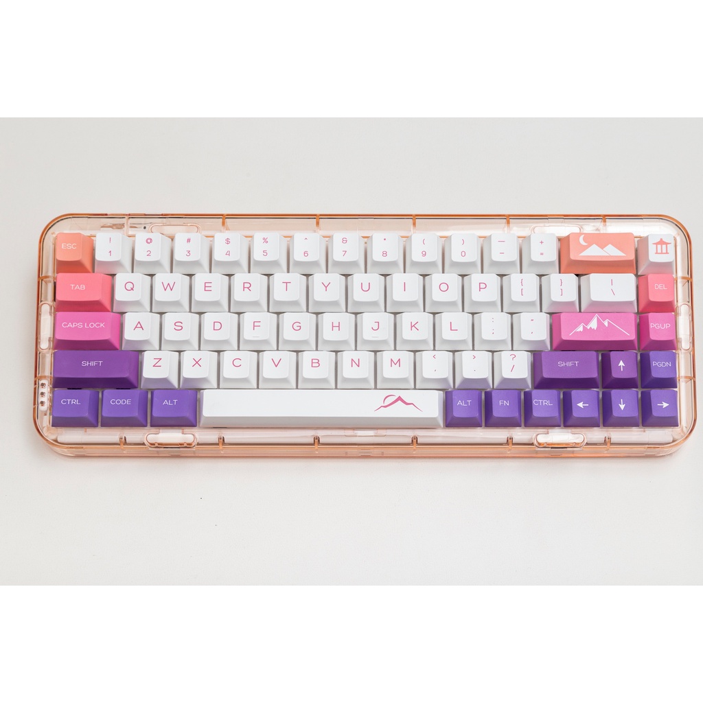 135 Phím Alpine Keycaps Cherry Profile Girly Gradient PBT Dye Sub Bàn phím cơ học Keycap