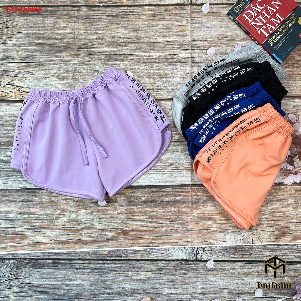 Quần đùi short nữ TEMA chất da cá umi cao cấp  - Quần sooc nữ thể thao chất mịn mát mặc ở nhà, đi tập cực xinh | BigBuy360 - bigbuy360.vn