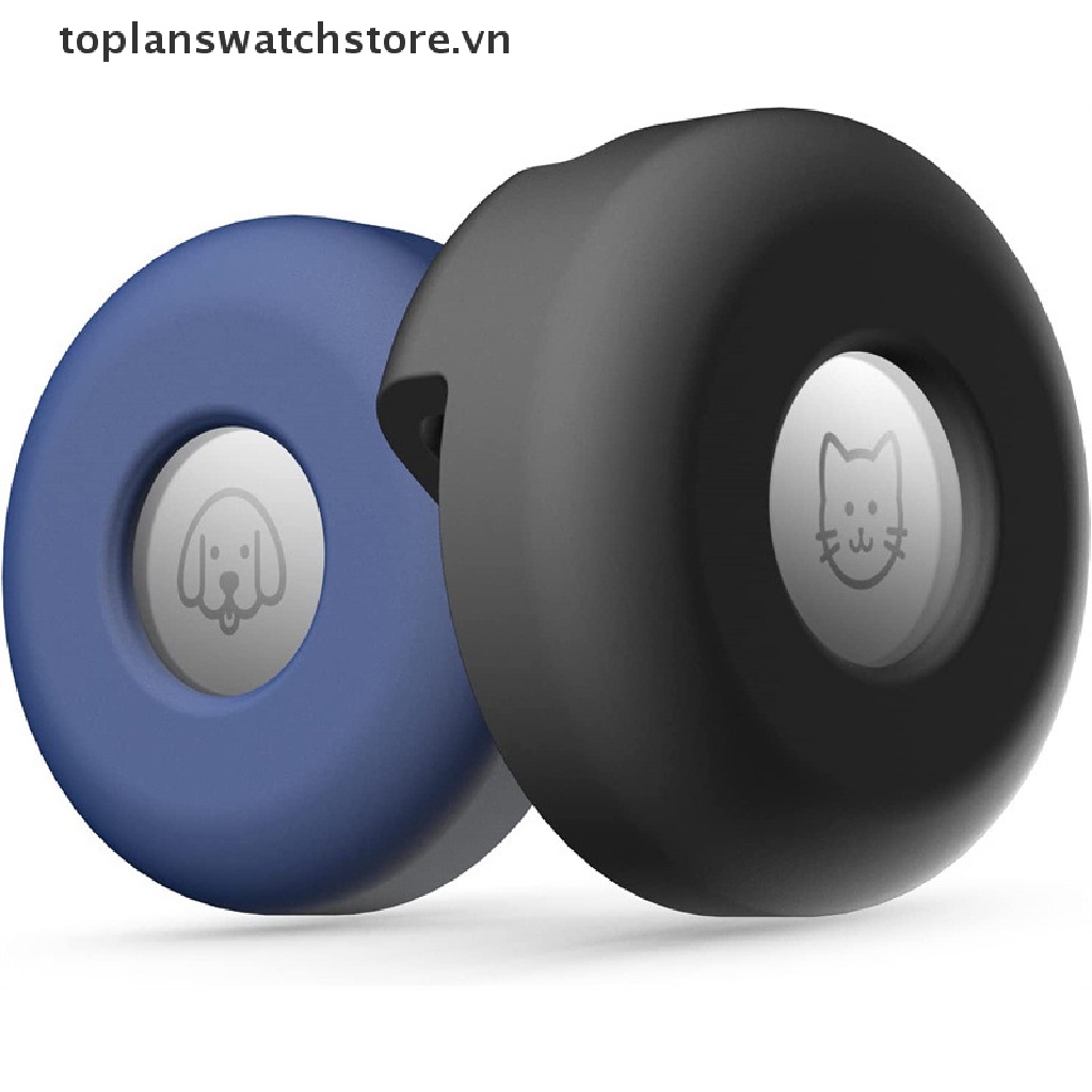 Kẹp Gắn Cổ Áo Chống Thất Lạc Bằng Silicon Cho Apple Chó Mèo