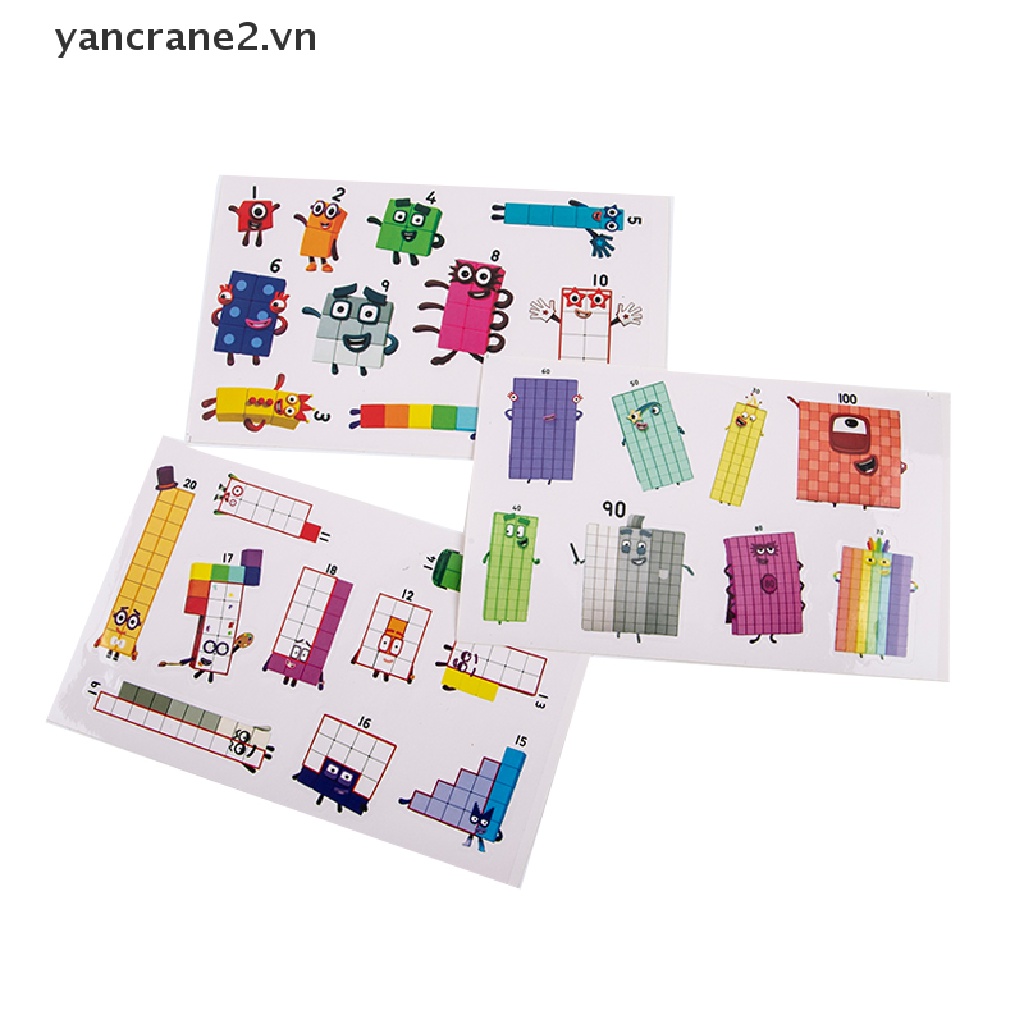 Bộ Đồ Chơi Miếng Dán Số DIY Cho Ván Trượt / Cốc / Xe Đạp