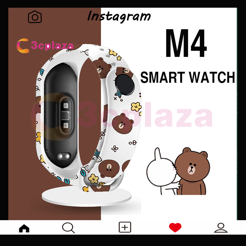 M4A2 M4 đồng hồ thông minh M4 Smart band M4 Đồng hồ Fitness Tracker đeo tay thể thao Nhịp tim Huyết áp Smartband Theo dõi sức khỏe Đồng hồ thông minh