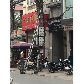 Thang nhôm rút đơn dài 4,1m (R41)