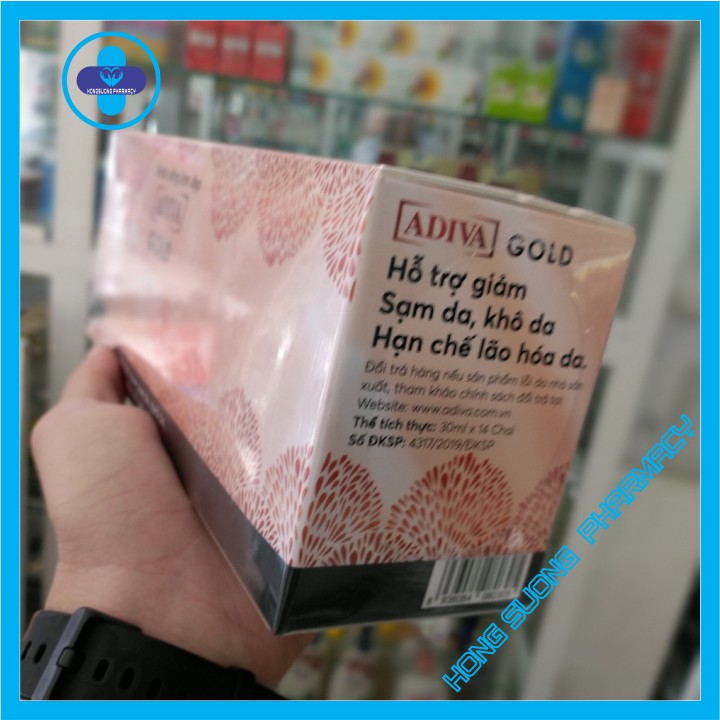 [CHÍNH HÃNG] Collagen Adiva Gold - hộp 14 lọ