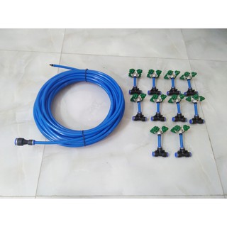 BỘ 10 BÉC PHUN SƯƠNG 4 CỬA + 15 MÉT DÂY PHI 8