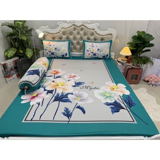 Drap thun lạnh 5D cao cấp mẫu hoa