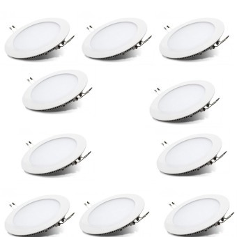 Đèn led downlight âm trần ánh sáng màu trắng/vàng công suất 18W bóng tròn