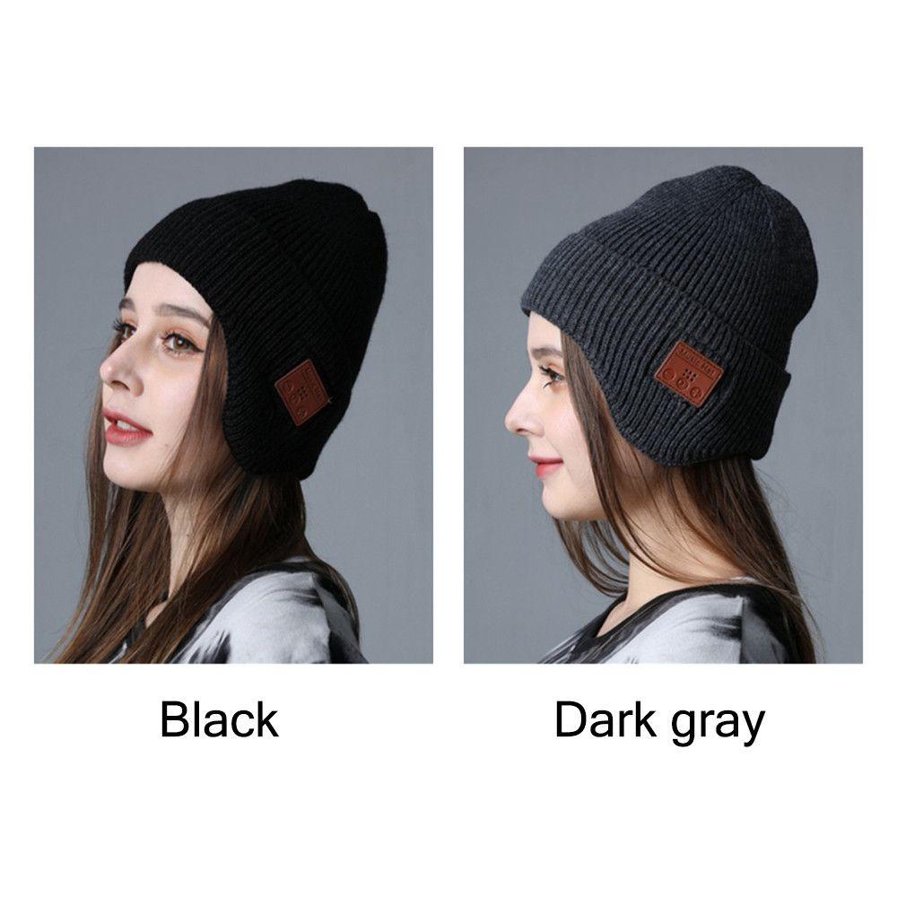 EUCA Mũ Beanie Có Loa Bluetooth HD Bảo Vệ Tai Cho Nữ