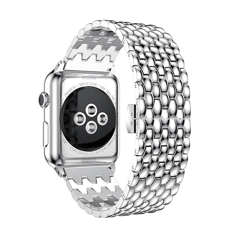 Dây Đeo Thay Thế Bằng Thép Không Gỉ 38mm 42mm 40mm 44mm Cho Apple Watch 5 / 4 / 3 / 2 / 1