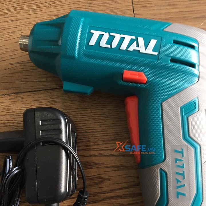 Máy siết vít dùng pin Lithium 4V TOTAL TSDLI0401 Tặng kèm cục sạc 2 giờ, 10 mũi siết vít 25mm, 1 mũi từ [máy bắn vít]