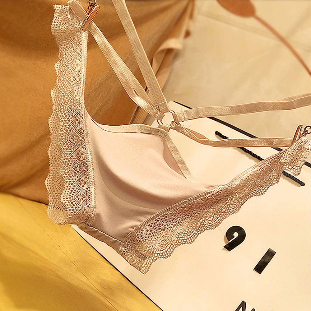 Quần lót lụa phối ren và cột dây quyến rũ cho nữ
