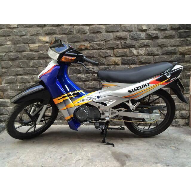 Tem Rời Suzuki Satria 2000 Trắng Xanh Dương