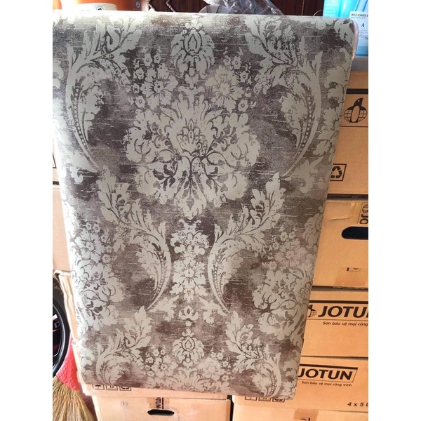 10 mét giấy dán tường khổ 53cm dán keo sữa hoa văn nổi vân chất liệu thô lụa giấy bền đẹp
