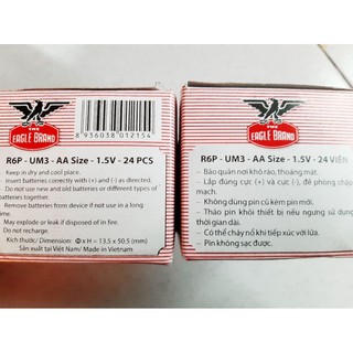 1 lốc 6 viên pin con ó