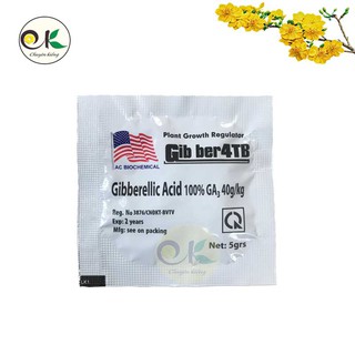 GIBBER 4TB - Phân bón lá GA3 dạng viên sủi 5gram (Viên Mỹ)