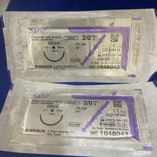 Chỉ phẫu thuật tự tiêu Safil 2/0