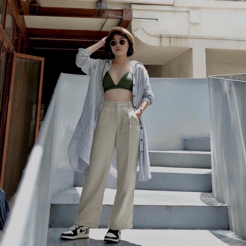 Đầm Sơ Mi - Linen - Rie Dress - PHUTA