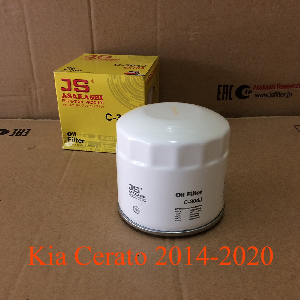 Lọc nhớt Kia Cerato 2014, 2015, 2016, 2017, 2018, 2019, 2020 26300-35503 hàng Nhật C304J