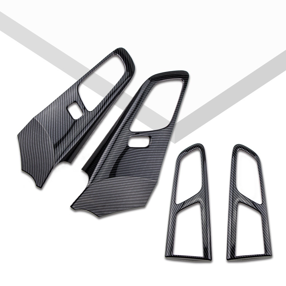 Khung Viền Tay Nắm Cửa Xe Hơi Bằng Sợi Carbon Cho Ford Ranger Everest 2015-2021