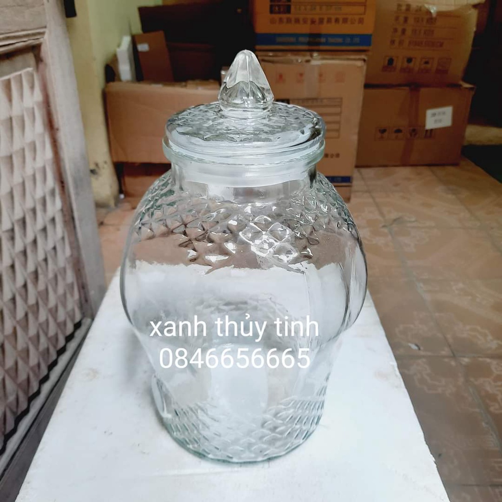 Bình thủy tinh 8833 cao cấp - 6 lít