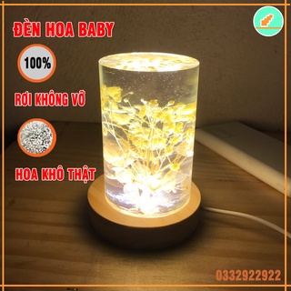 Đèn ngủ, Đèn ngủ để bàn 3D, Đèn ngủ Decor hoa Baby