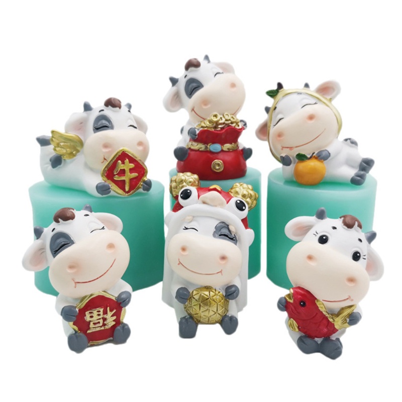 Khuôn Silicone Làm Bánh Hình Bò Sữa Đáng Yêu