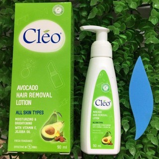 Kem Bơ Tẩy Lông Cleo Dạng Sữa Avocado Hair Removal Lotion 90ml