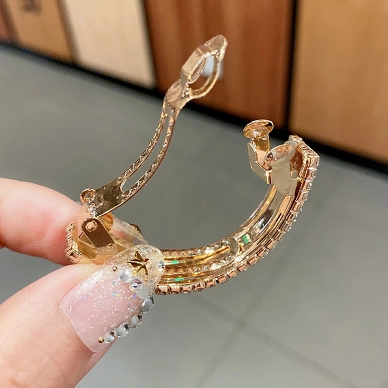 Kẹp Tóc Đính Đá Lấp Lánh Thời Trang Cho Nữ