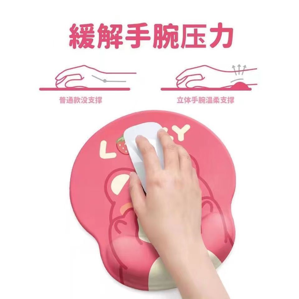 Tấm Lót Chuột Và Bàn Phím Bằng Silicon Họa Tiết Hoạt Hình 3D Chống Trượt