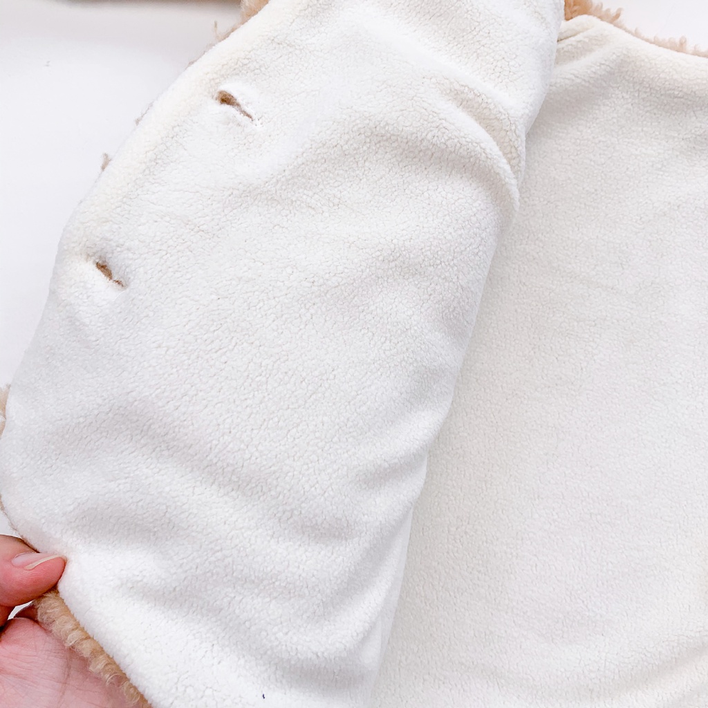 Áo Khoác Không Tay Vải Cotton Thời Trang Thu Đông Cho Bé Sơ Sinh