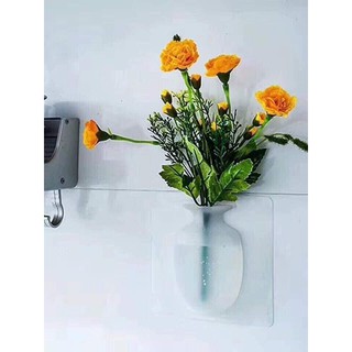 Bình hoa silicon dán tường