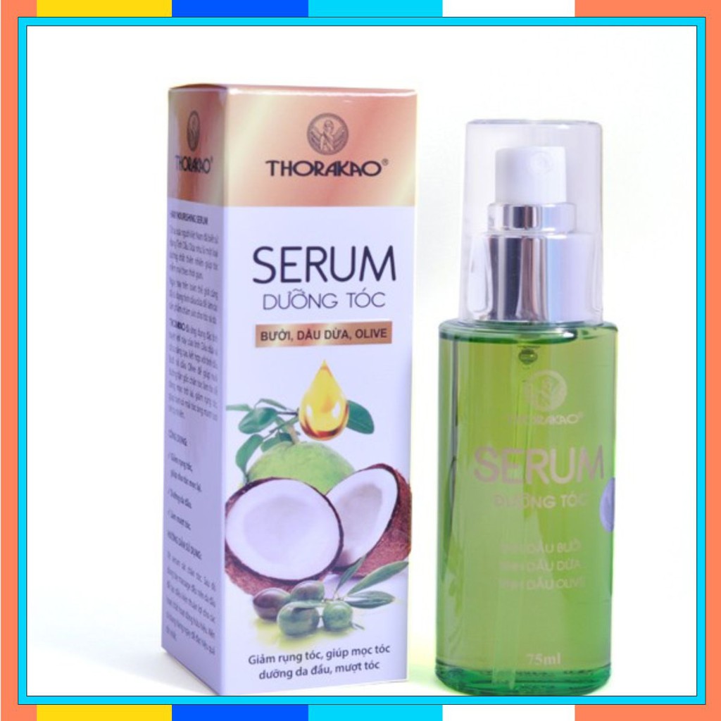 THORAKAO SERUM DƯỠNG TÓC 75ML - (TINH DẦU DỪA, BƯỞI, OLIVE)