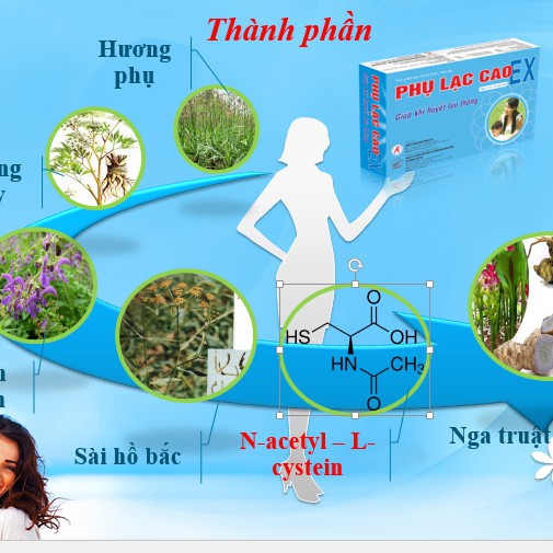 Phụ Lạc Cao EX- Hỗ trợ giảm đau bụng kinh (Hộp 30 viên)