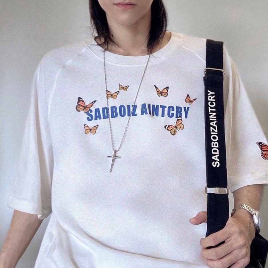 Áo Thun Local Brand Sad.boi Butterfly Nam Nữ Tay Lỡ Form Rộng Unisex