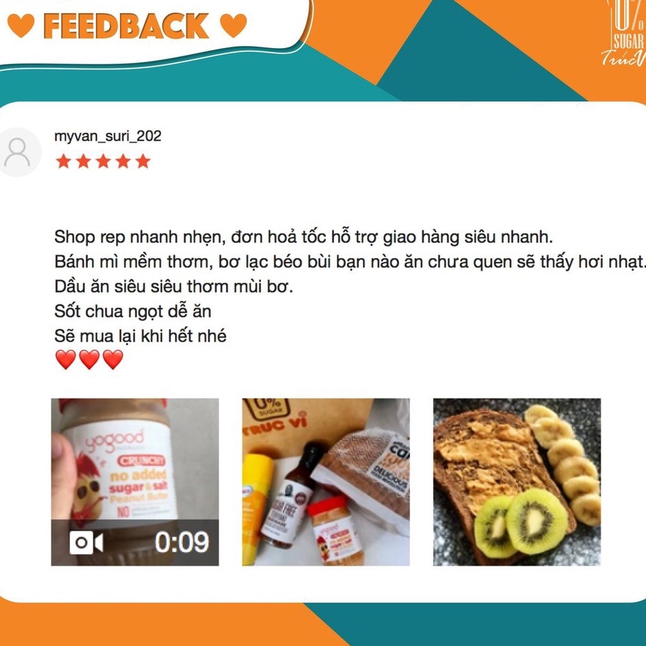 BƠ ĐẬU PHỘNG KHÔNG ĐƯỜNG KHÔNG MUỐI YOGOOD
