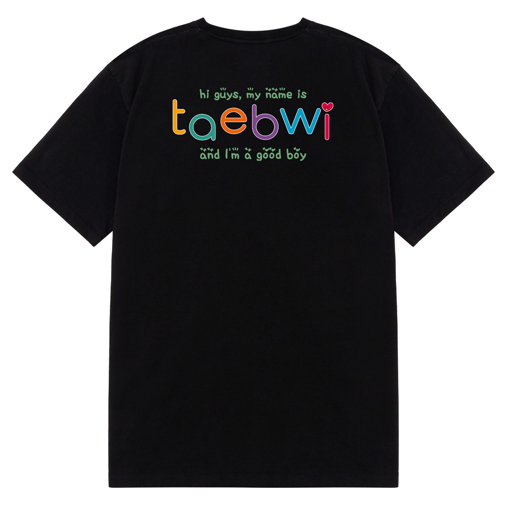TAEBWI TEE - Áo thun unisex oversize 2 màu đen/trắng