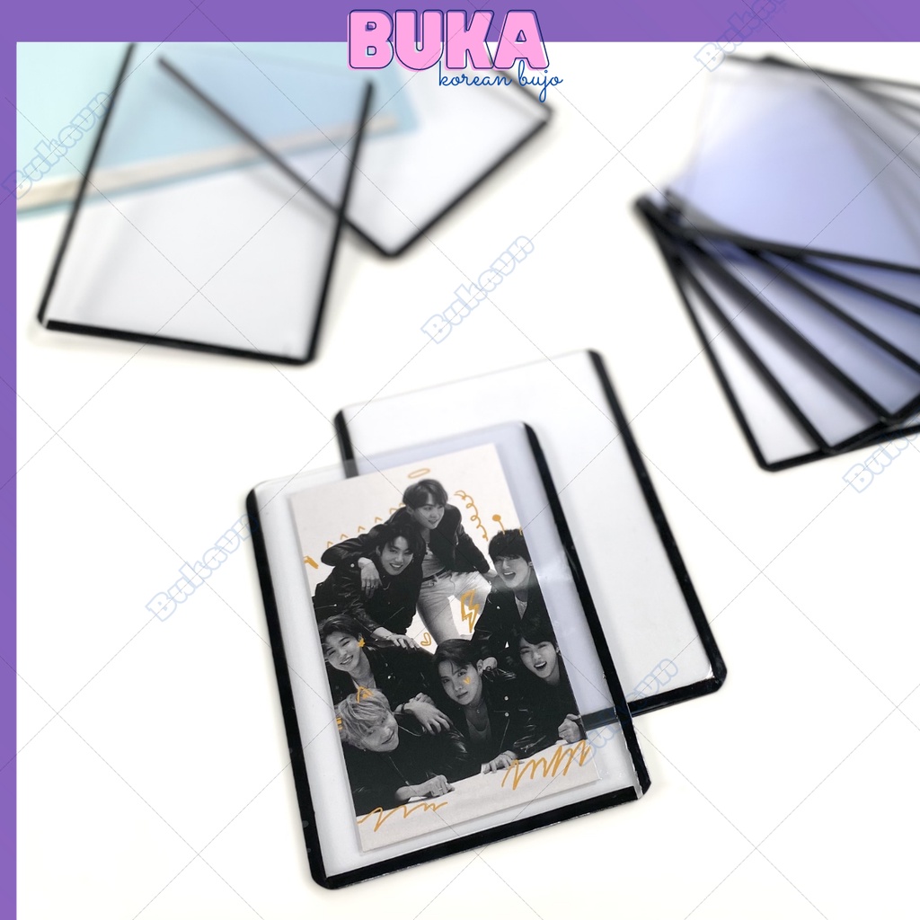 Toploader Buka kích thước A7 - B8 đựng card ảnh idol Kpop, đựng card Anime lẻ 1 chiếc