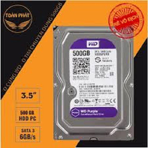 Ổ Cứng HDD Western PURLPE Tím 500GB Giá Tốt Nhất .