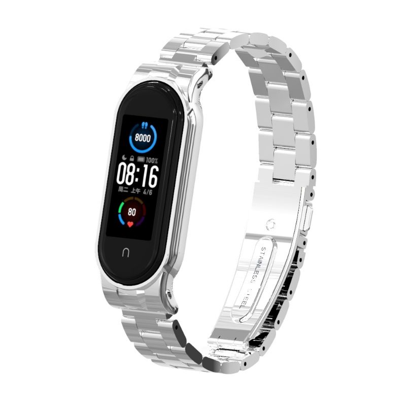 Dây đeo thay thế kim loại Xiaomi Mi Band 5 6 thời trang