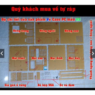 Vỏ Case PC - VTT-V3 (chưa ráp) - Vỏ case máy tính độc đáo