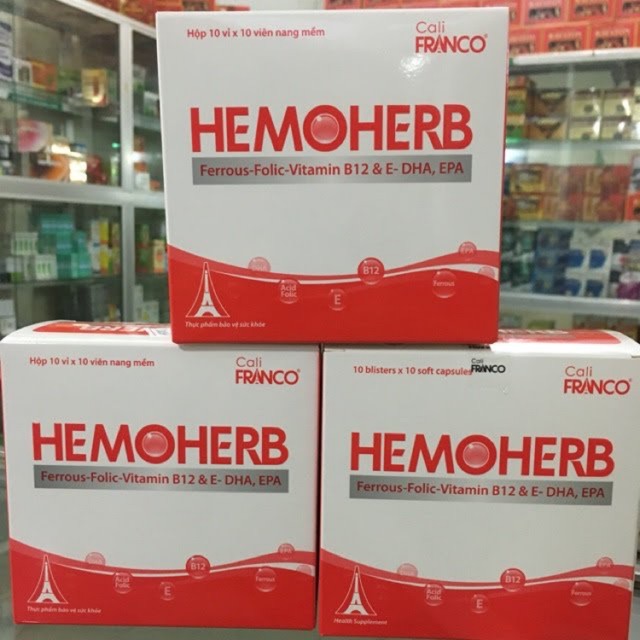 Viên bổ máu - bổ sung sắt Hemoherb