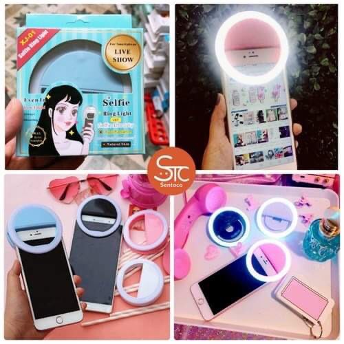 ĐÈN LED RING MINI TRỢ SÁNG LIVESTREAM KẸP ĐIỆN THOẠI | BigBuy360 - bigbuy360.vn