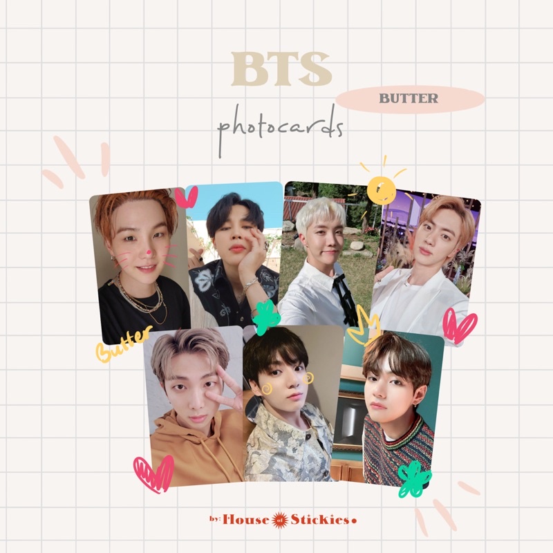 Thẻ Ảnh In Hình Nhóm Nhạc Bts